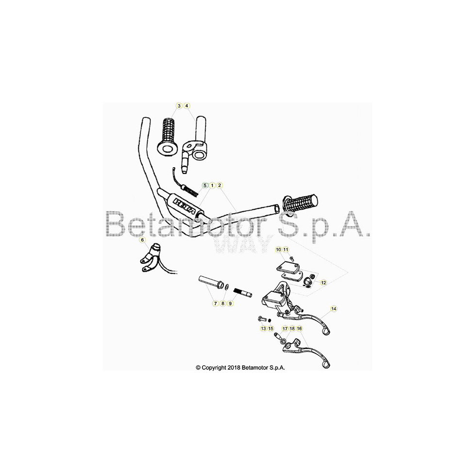 Beta EVO80 Junior 19 Lenker/Armaturen Ersatzteile